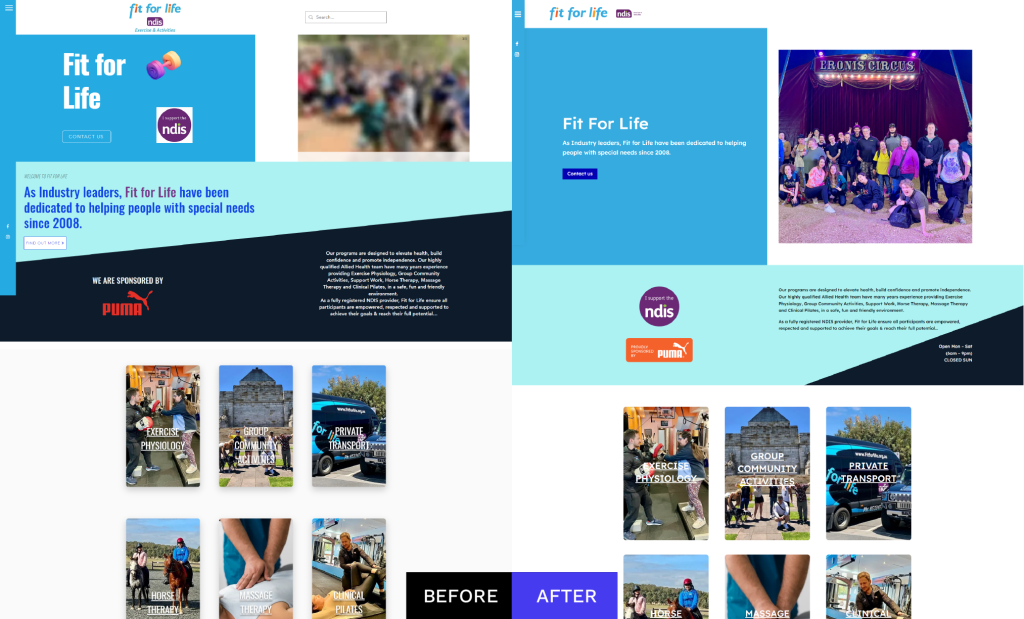 Fit For Life Website
